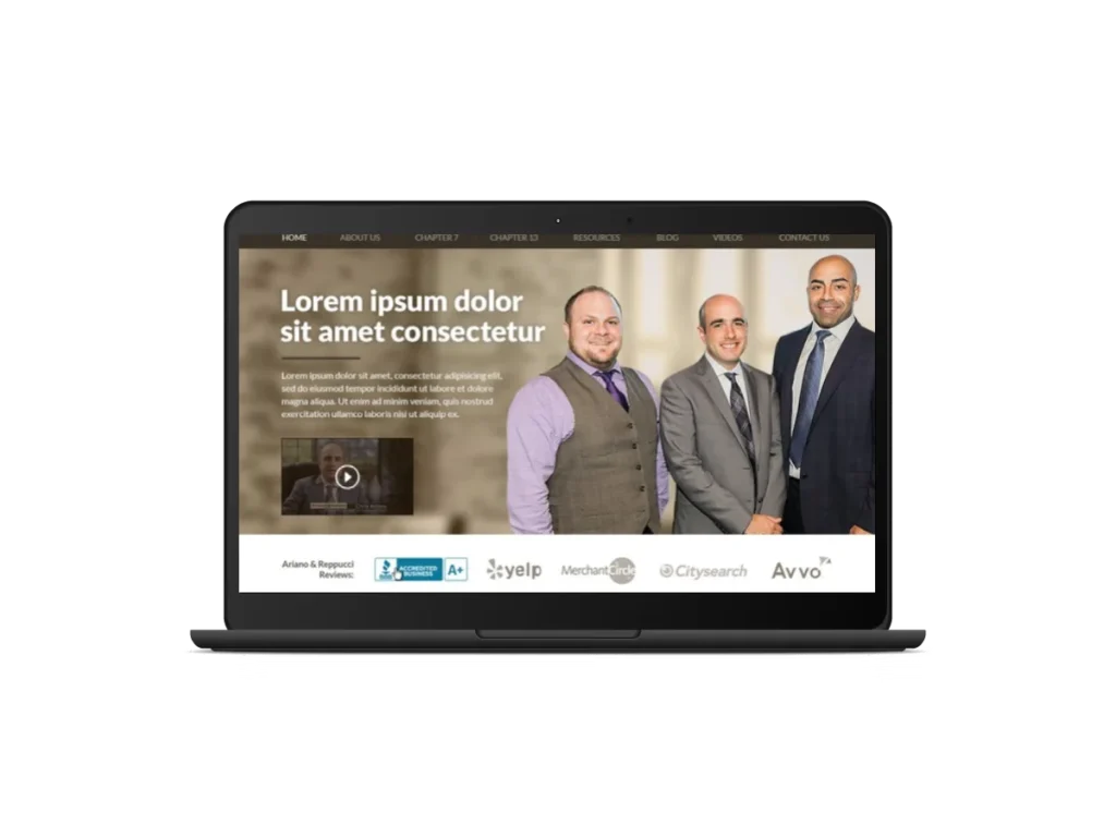bankruptcy lawyer website design