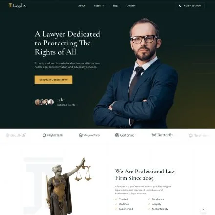 business law lawyer website development
