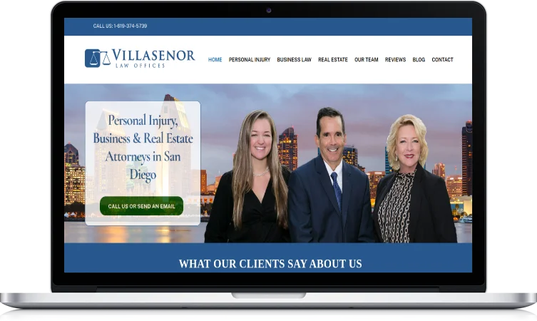 Professional lawyer website design San Diego for modern law firms