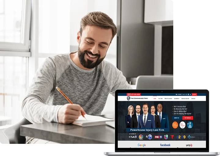Professional legal landing page design for law firms